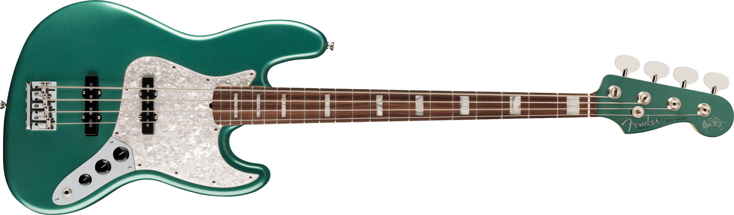 Fender Adam Clayton Jazz Bass RW FB Sherwood Green Mtlc