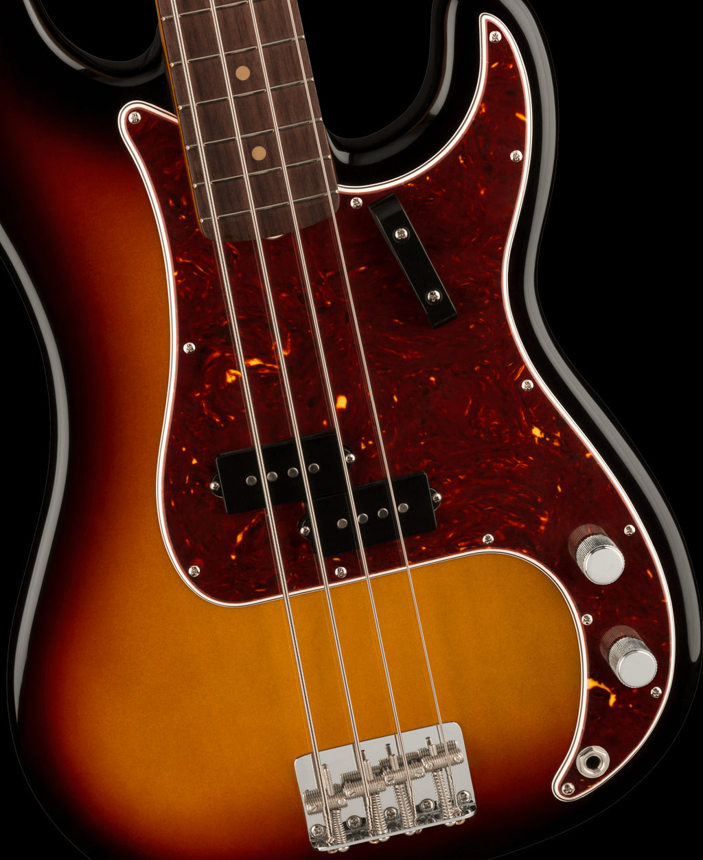 Fender American Vintage II 1960 P Bass Guitar w/Rosewood Fretboard - 3-Colour Sunburst