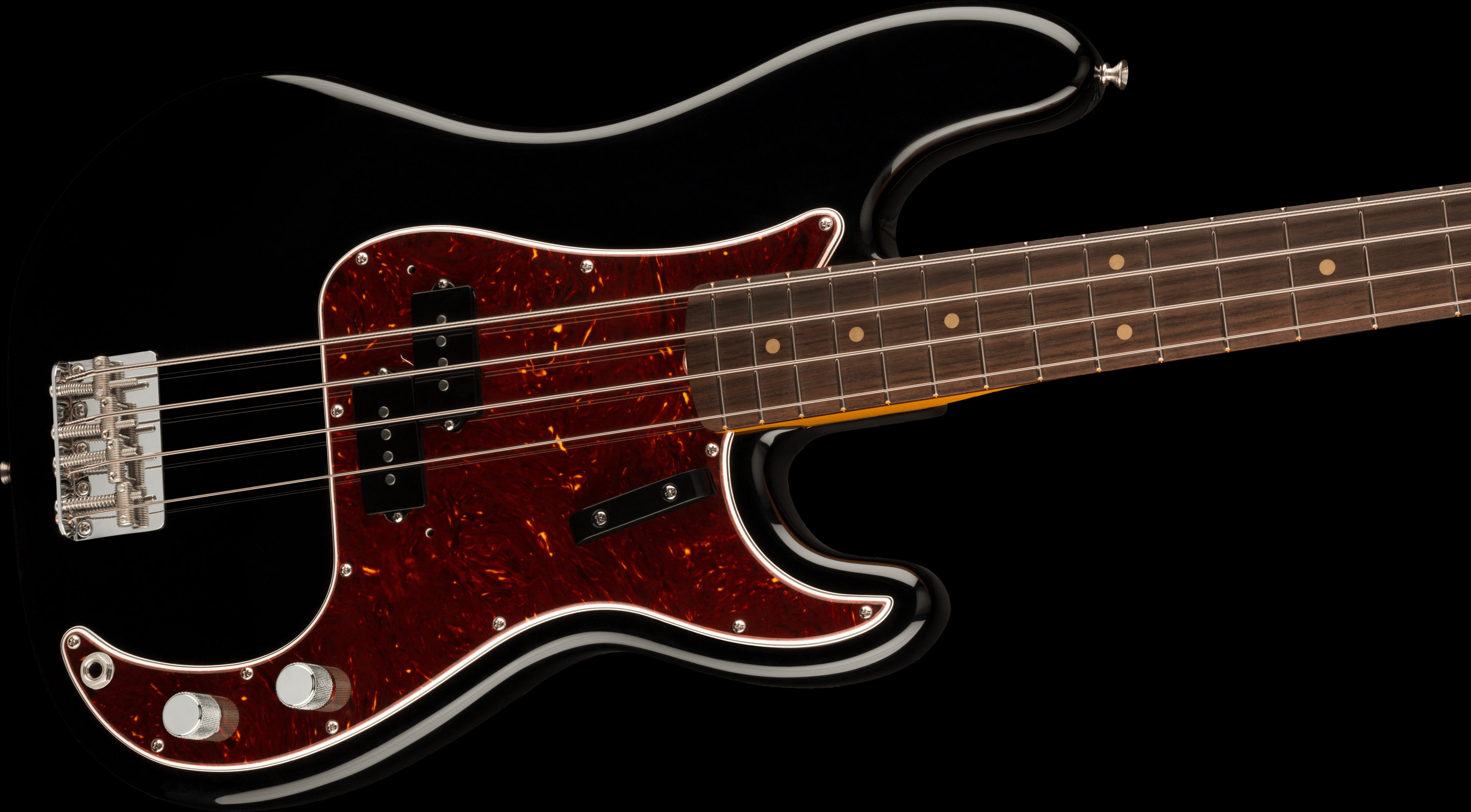 Fender American Vintage II 1960 P Bass Electric Guitar w/Rosewood Fretboard - Black