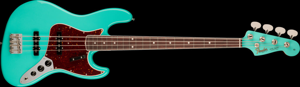 Fender American Vintage II 1966 Jazz Bass Electric Guitar w/Rosewood Fretboard - Sea Foam Green