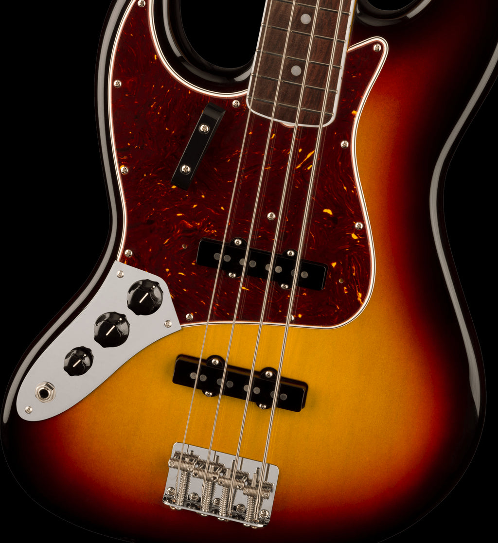 Fender American Vintage II 1966 Jazz Bass LH Electric Guitar w/Rosewood Fretboard - 3 Colour Burst