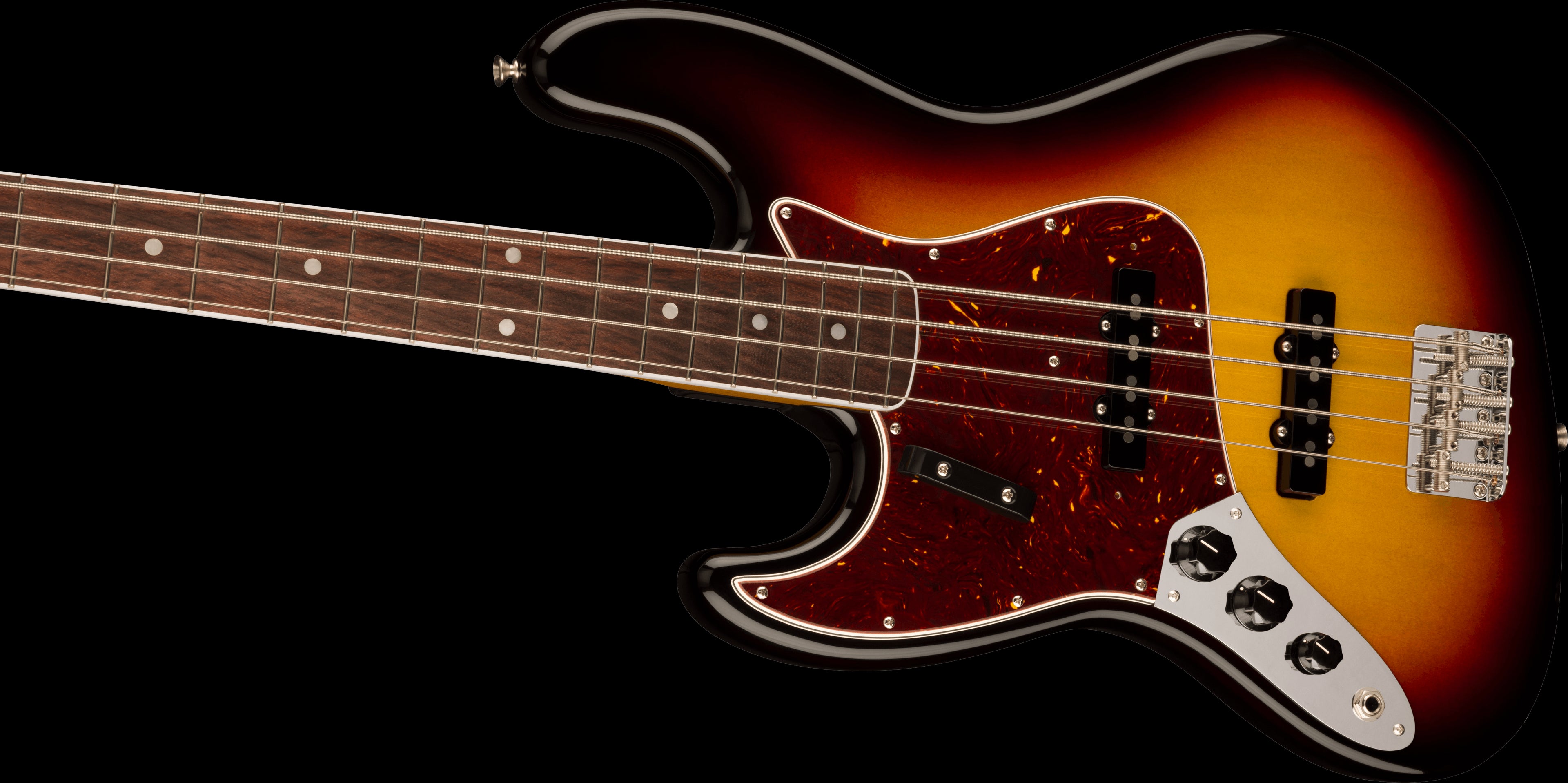 Fender American Vintage II 1966 Jazz Bass LH Electric Guitar w/Rosewood Fretboard - 3 Colour Burst