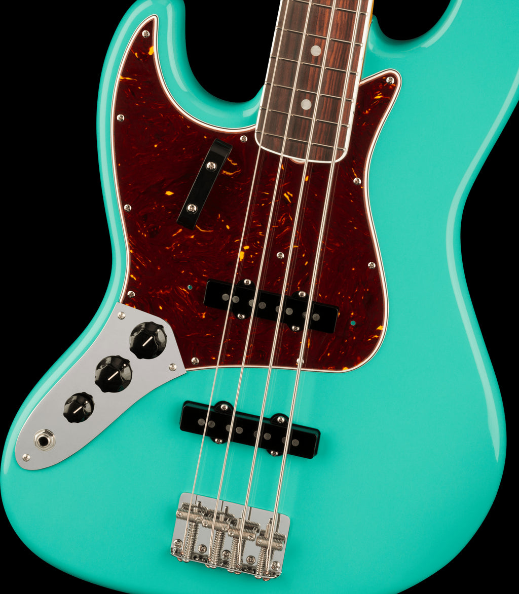 Fender American Vintage II 1966 Jazz Bass LH Electric Guitar w/Rosewood Fretboard - Sea Foam Green