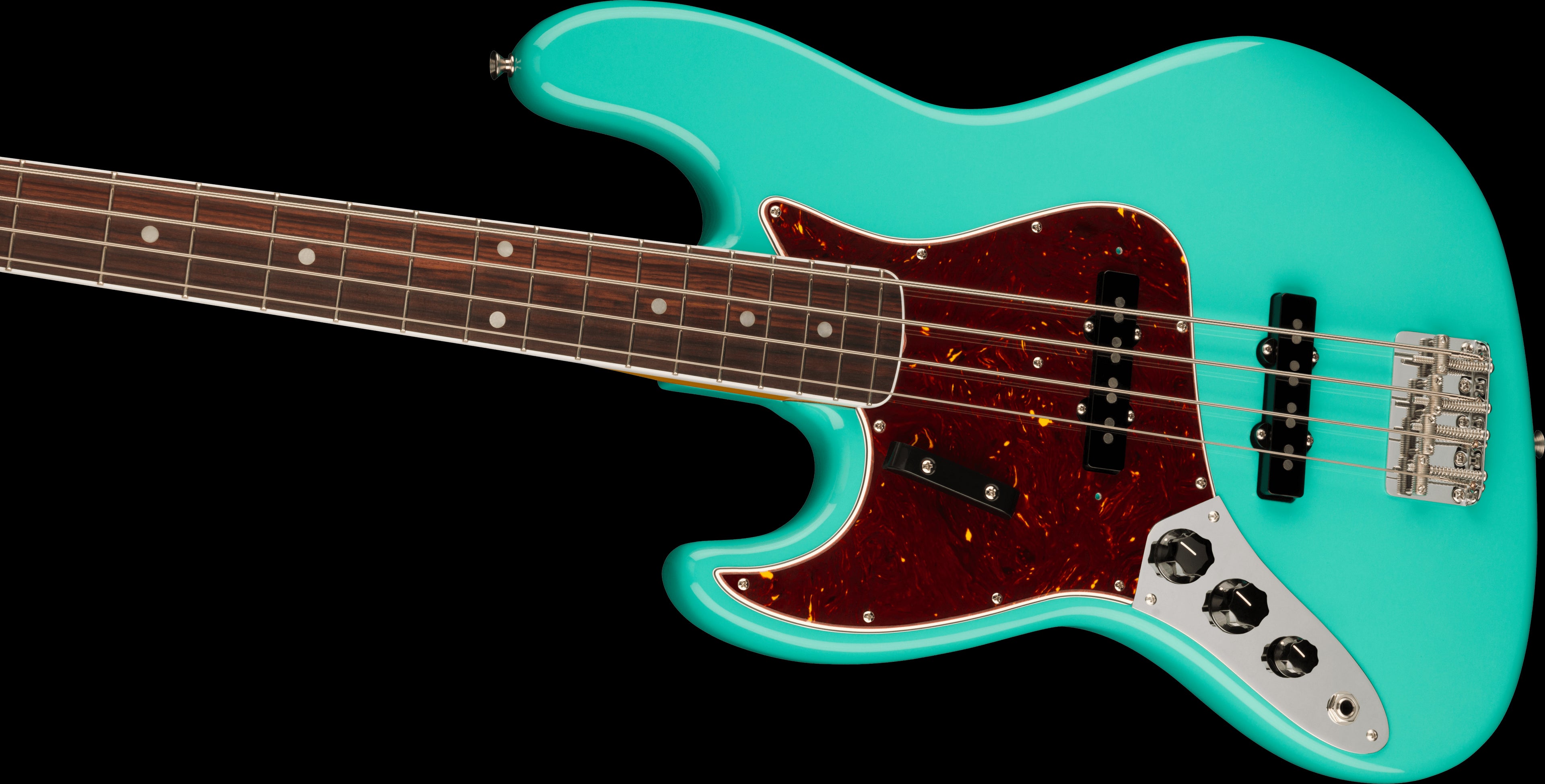 Fender American Vintage II 1966 Jazz Bass LH Electric Guitar w/Rosewood Fretboard - Sea Foam Green