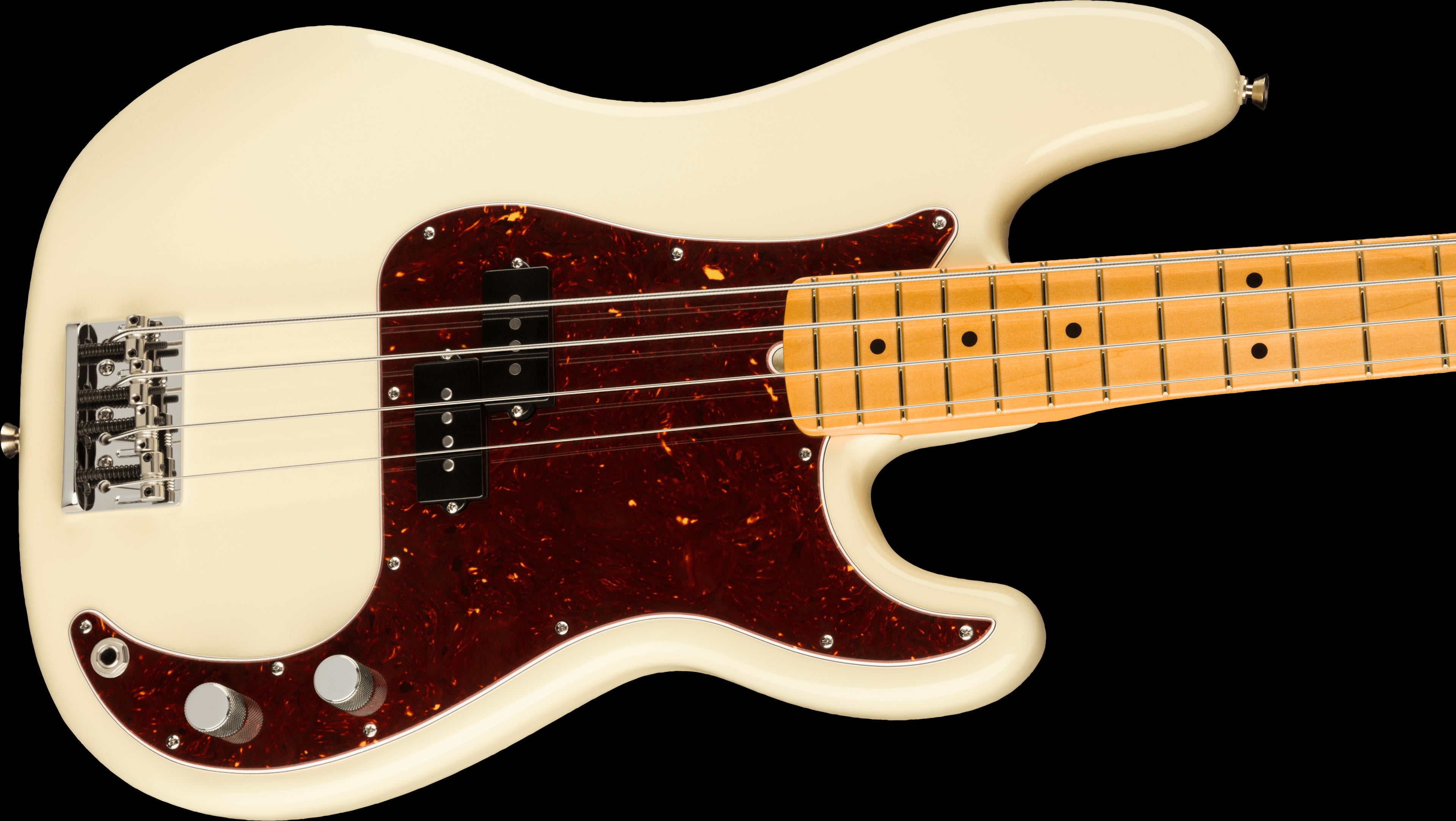 Fender American Professional II P Bass Guitar w/Maple Fretboard - Olympic White