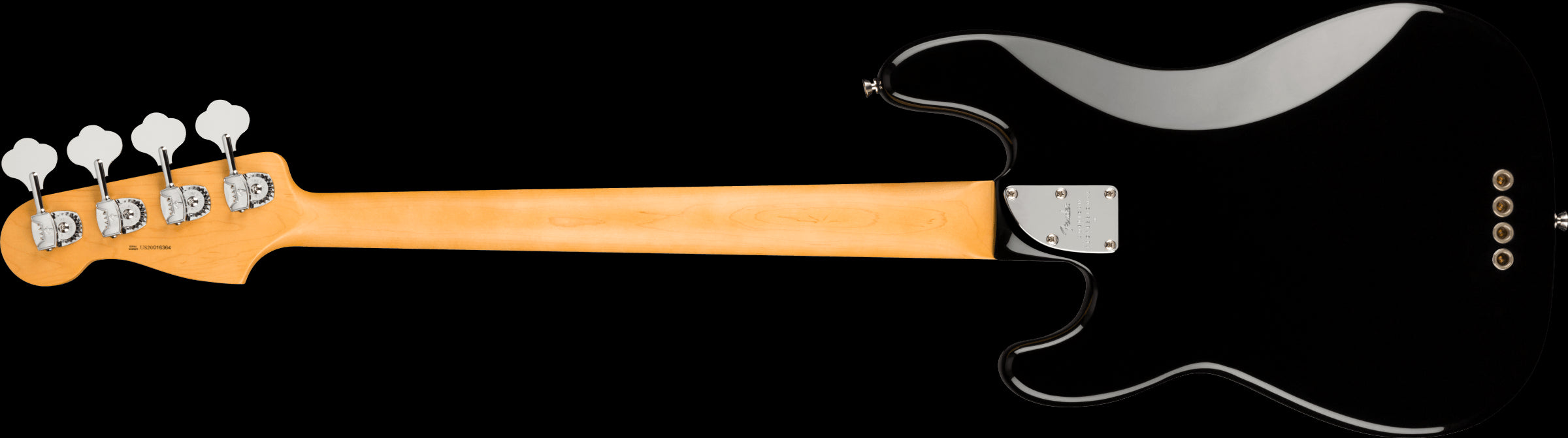 Fender American Professional II Precision Bass Guitar w/Maple Fretboard - Black