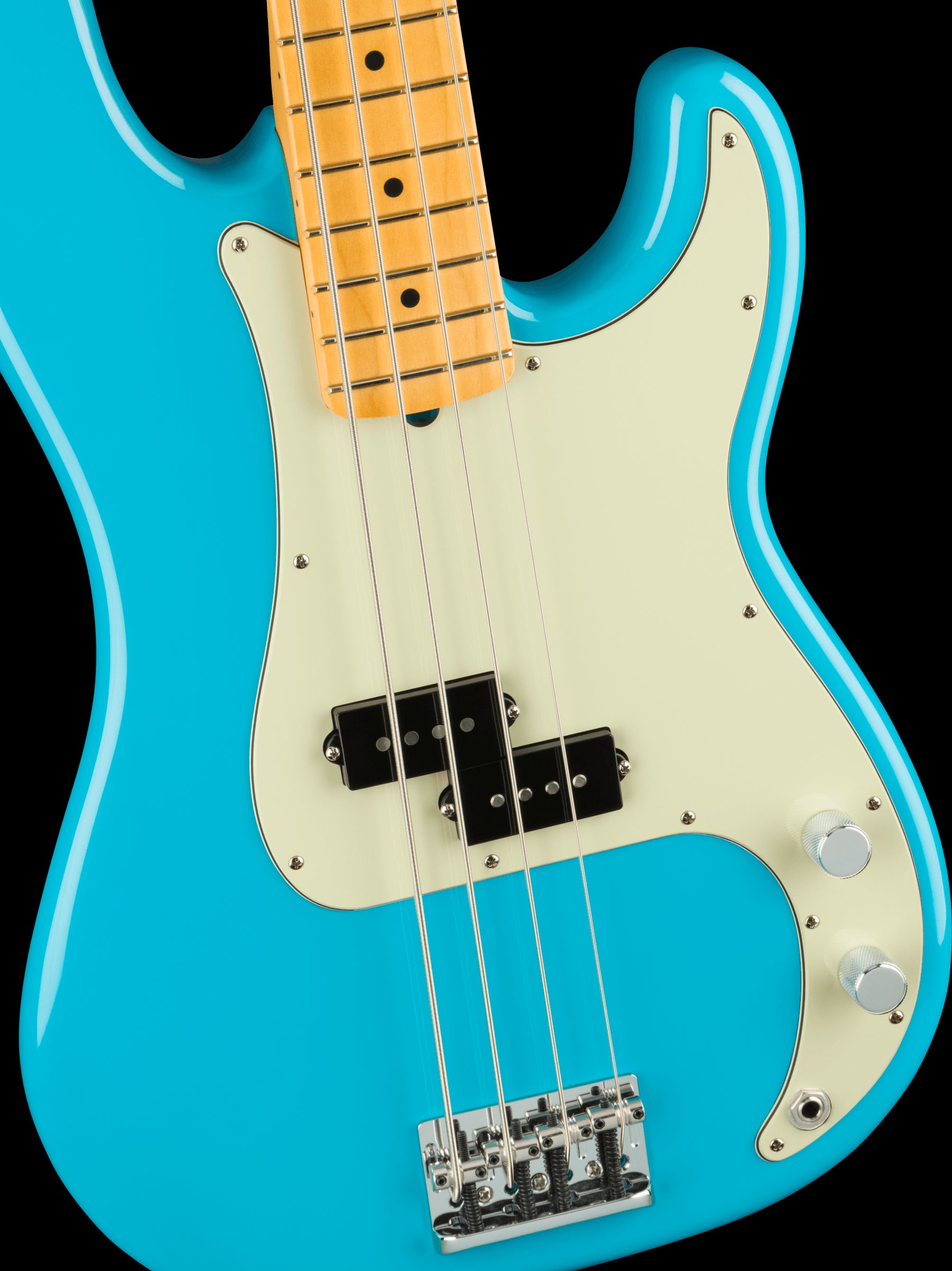 Fender American Professional II P Bass Guitar w/Maple Fretboard - Miami Blue