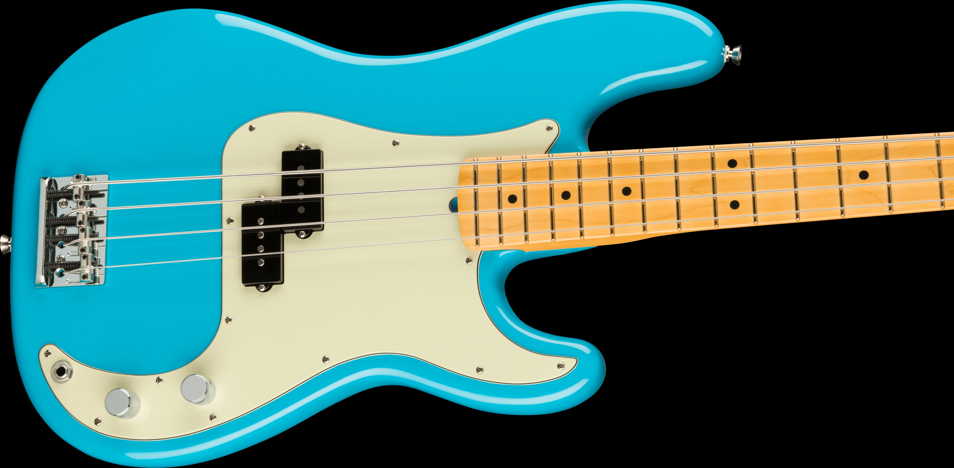 Fender American Professional II P Bass Guitar w/Maple Fretboard - Miami Blue