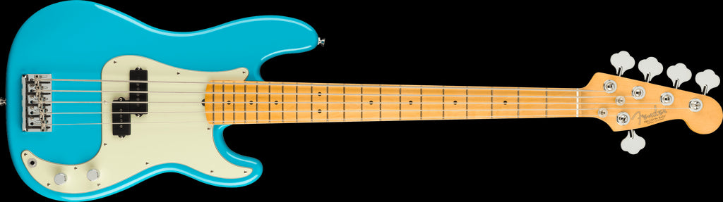 Fender American Professional II P Bass Guitar V w/Maple Fretboard - Miami Blue