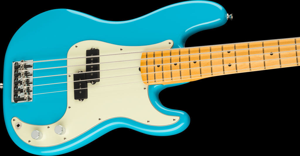 Fender American Professional II P Bass Guitar V w/Maple Fretboard - Miami Blue