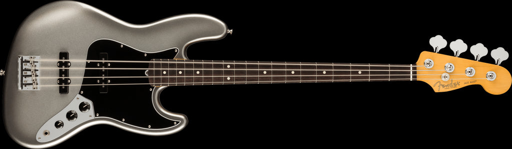 Fender American Professional II Jazz Bass Guitar w/Rosewood Fretboard - Mercury