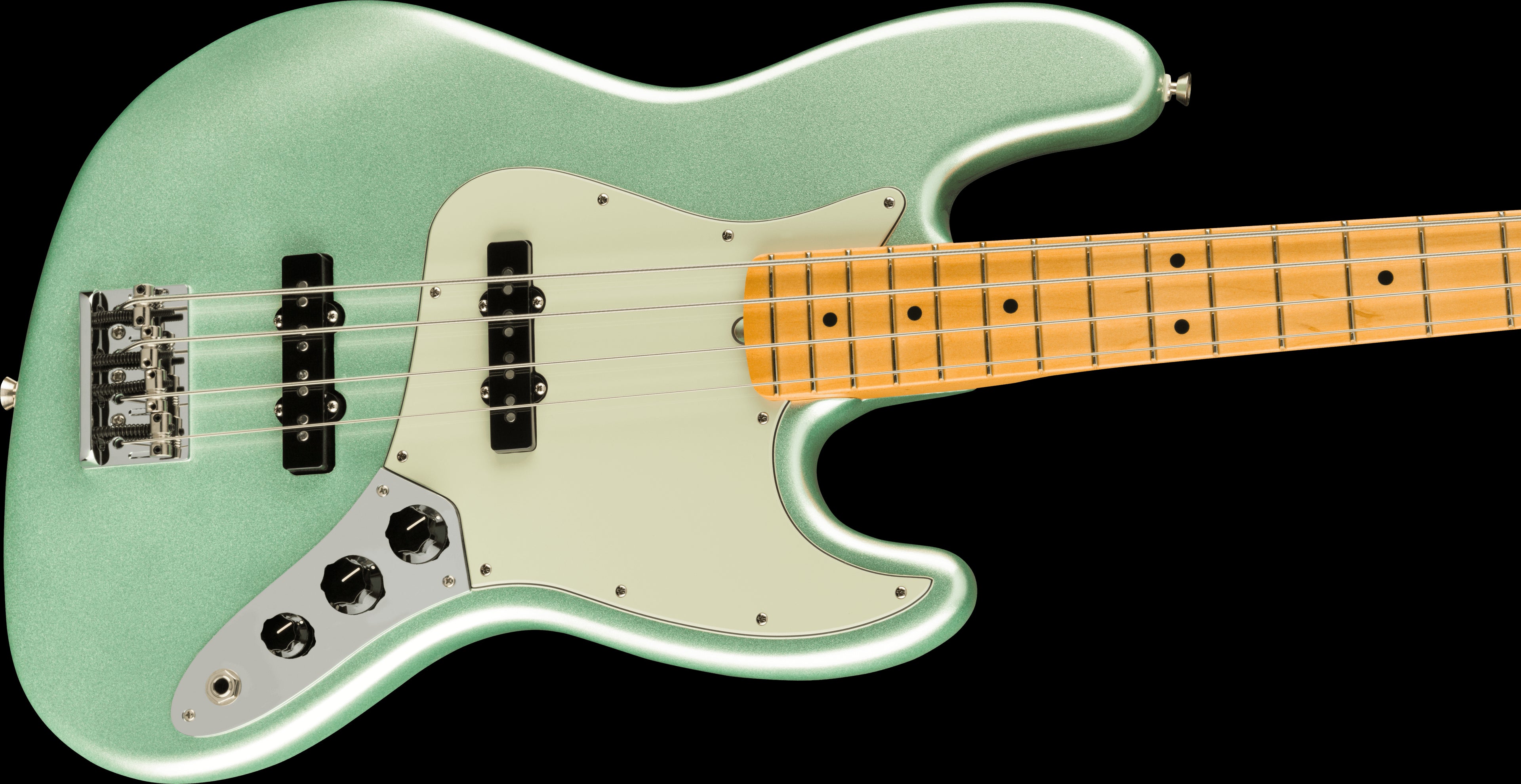 Fender American Professional II Jazz Bass w/Maple Fretboard - Mystic Surf Green