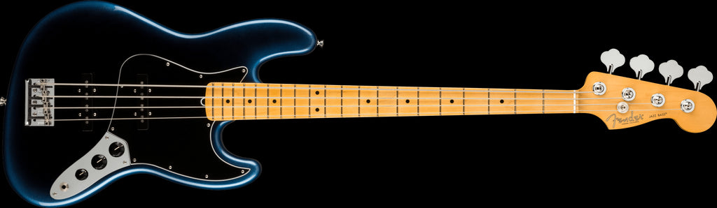 Fender American Professional II Jazz Bass Guitar w/Maple Fretboard - Dark Night