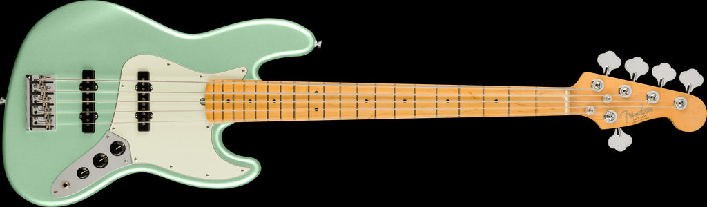 Fender American Professional II Jazz Bass V w/Maple Fretboard - Mystic Surf Green