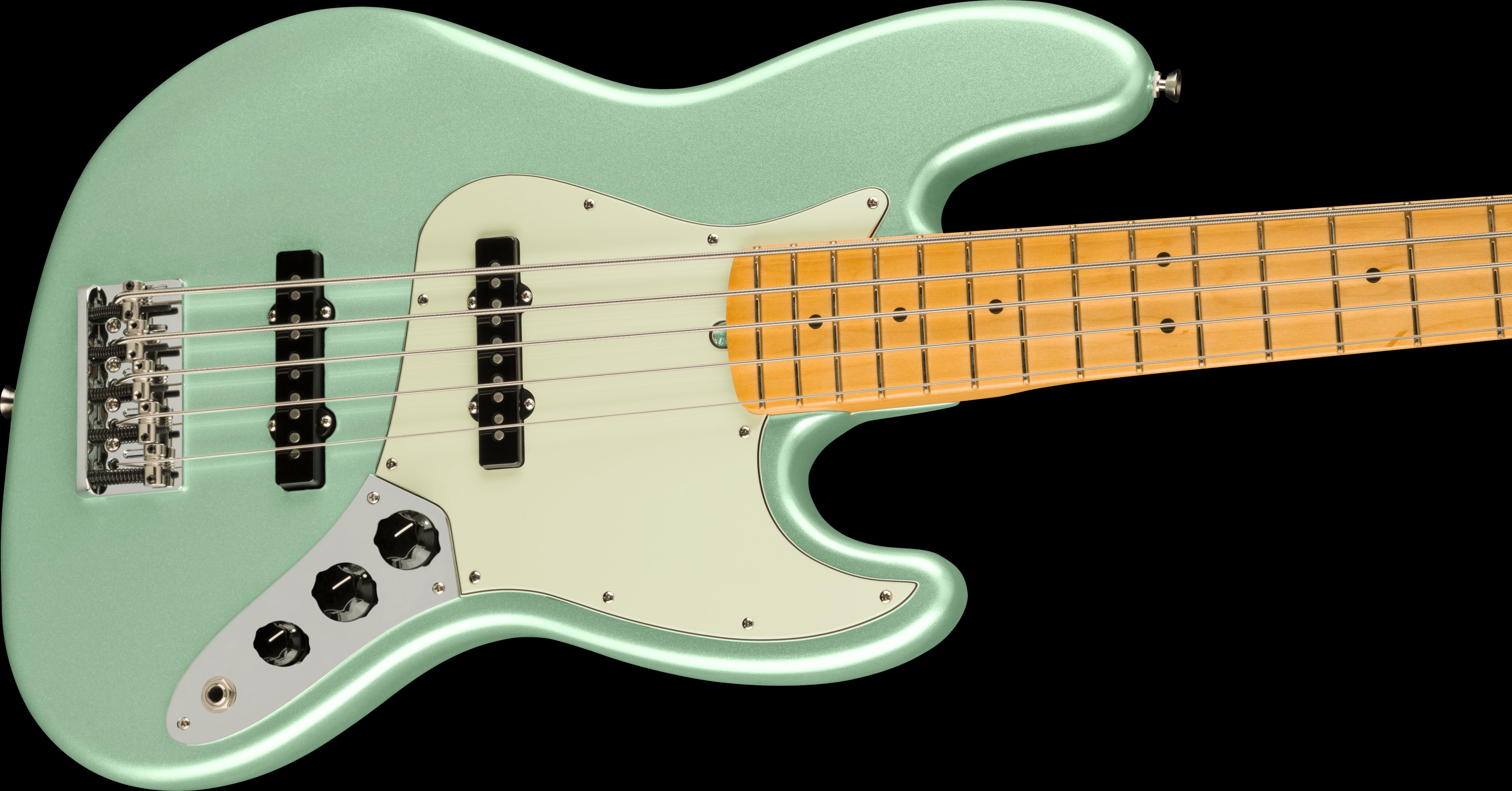Fender American Professional II Jazz Bass V w/Maple Fretboard - Mystic Surf Green