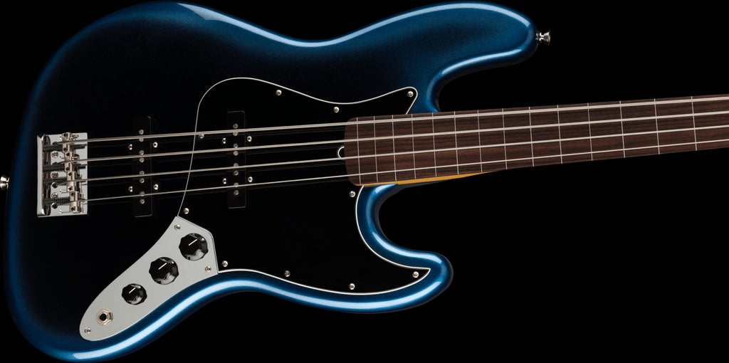 Fender American Professional II Jazz Fretless Bass Guitar w/Rosewood Fretboard - Dark Night