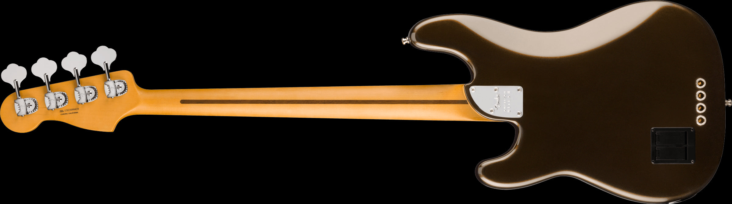 Fender American Ultra II Precision Bass with Ebony Fingerboard - Texas Tea