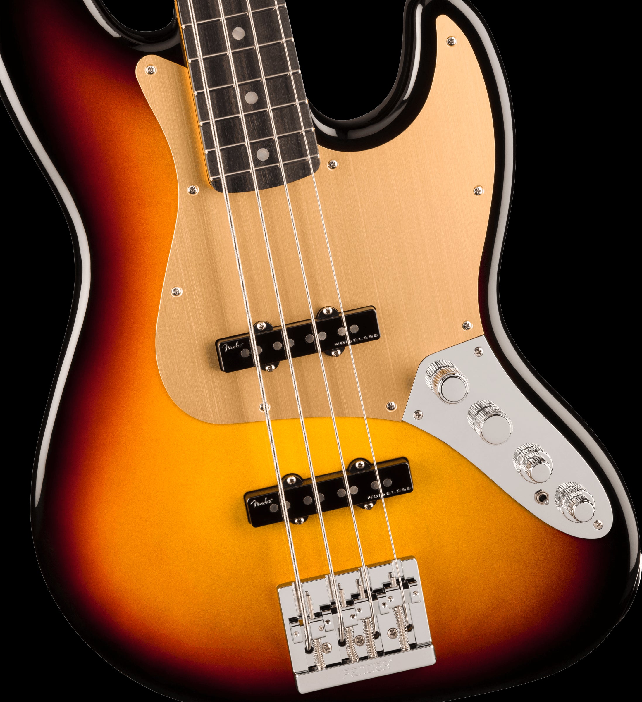 Fender American Ultra II Jazz Bass with Ebony Fingerboard - Ultraburst