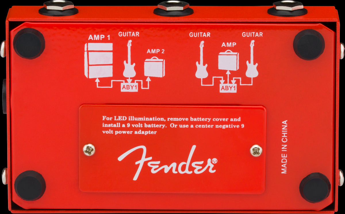 Fender 2 Switch ABY Pedal Red