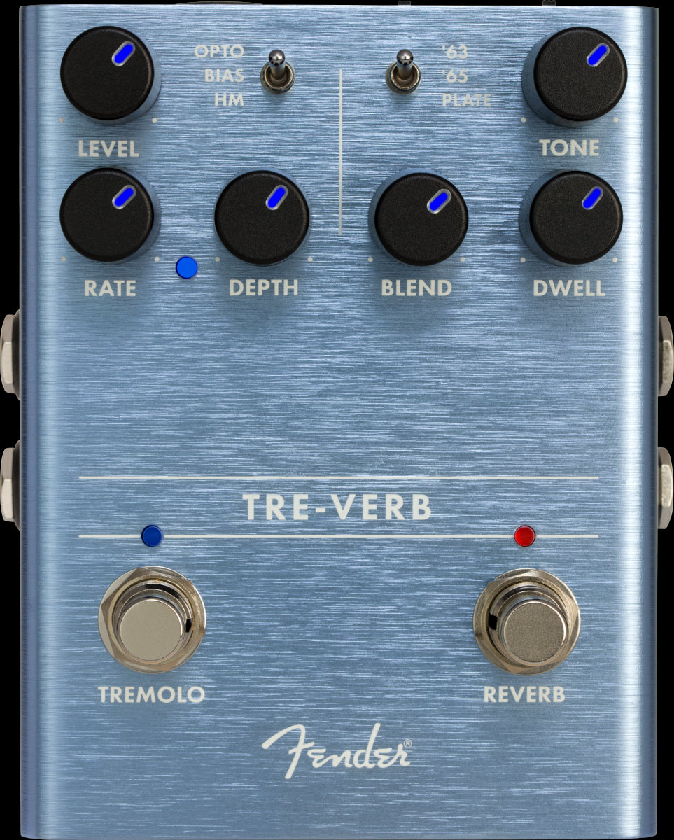 Fender Tre Verb Digital Reverb/Tremolo Guitar Effect Pedal