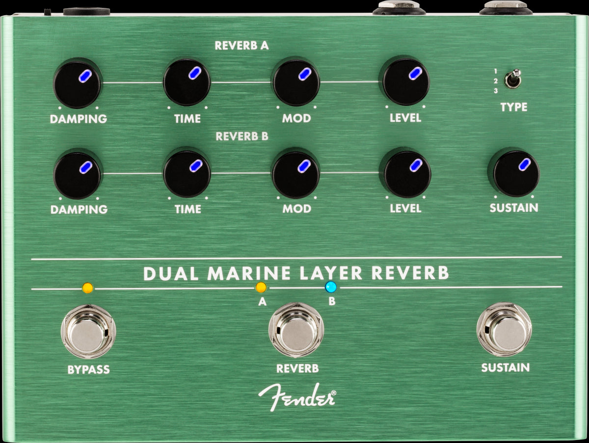 Fender Dual Marine Layer Reverb Guitar Effect Pedal