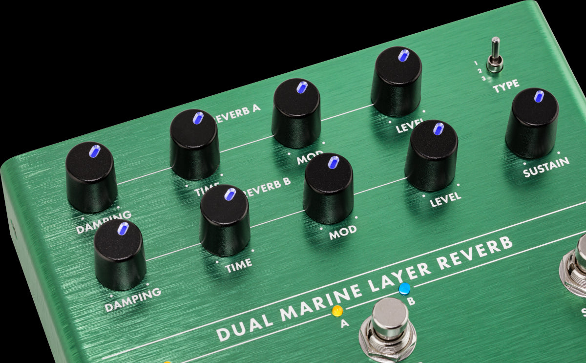 Fender Dual Marine Layer Reverb Guitar Effect Pedal