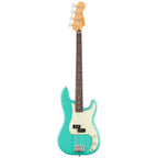 Fender 75th Anniversary Player II P Bass RW in Seafoam Green, solid electric bass guitar with a rosewood fretboard.