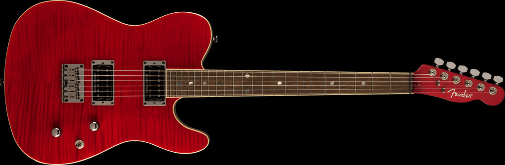 Fender Special Edition Custom Telecaster FMT HH Guitar w/Laurel Fretboard - Crimson Red Trans