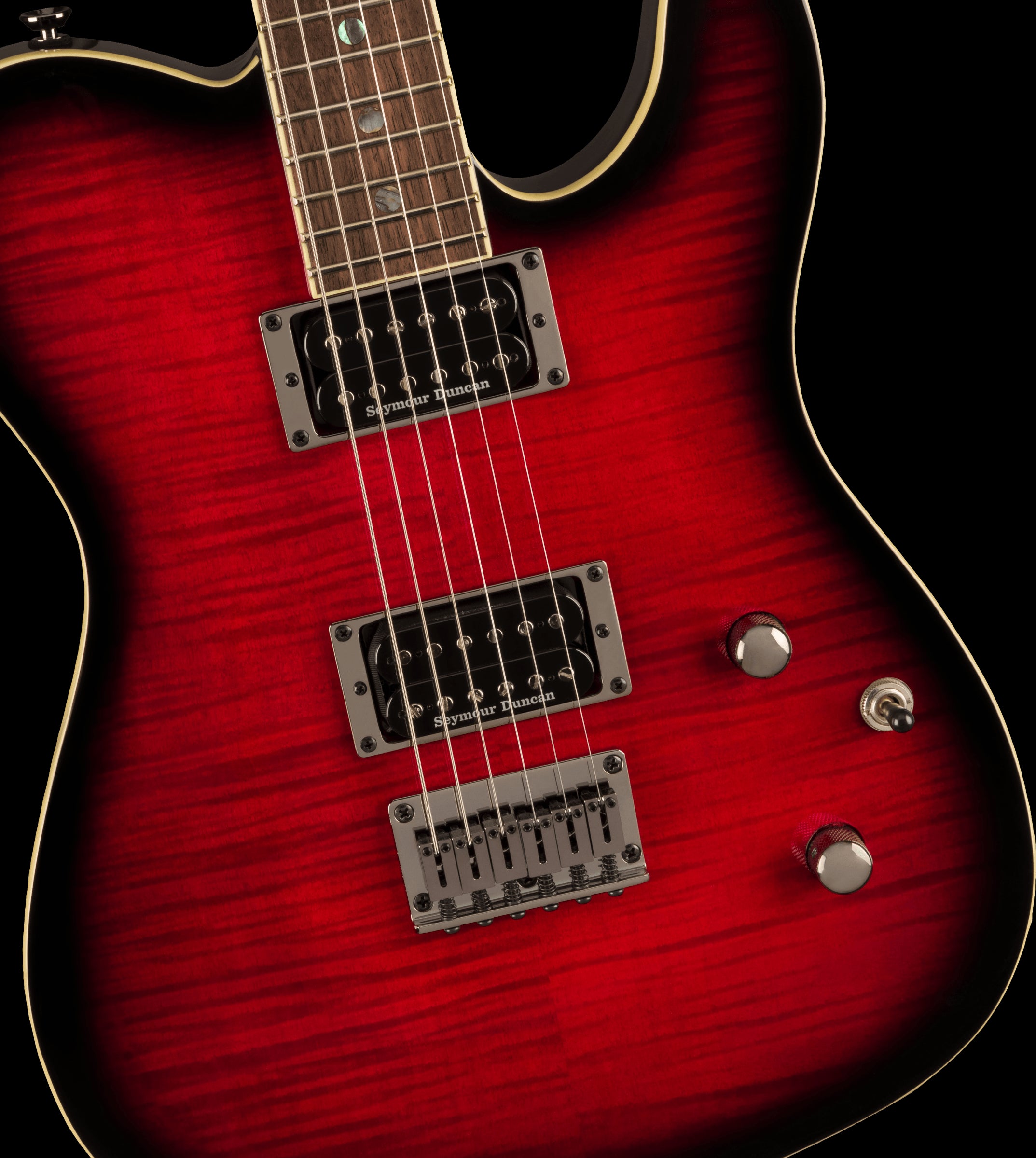 Fender Special Edition Custom Telecaster FMT HH Guitar with Laurel Fretboard - Black Cherry Burst