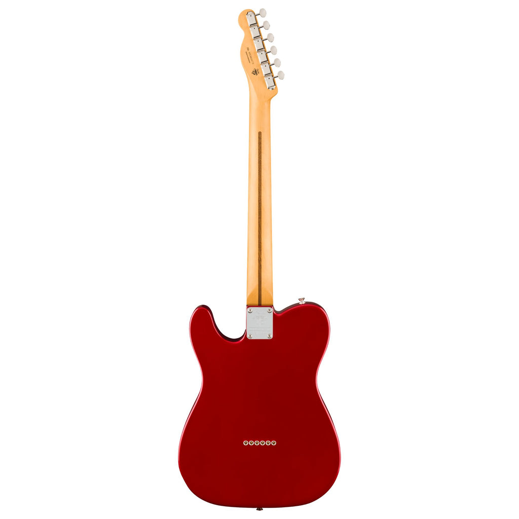 Fender 75th Anniversary Player II Telecaster electric guitar with maple fingerboard in Candy Apple Red finish.