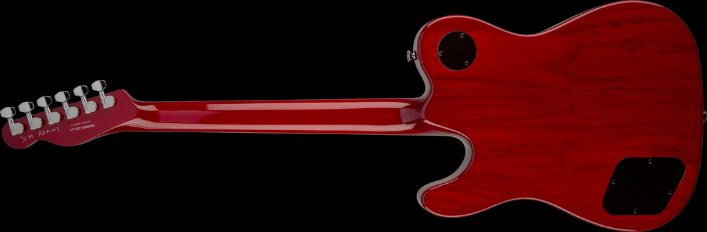 Fender Jim Adkins JA 90 Telecaster Thinline w/Laurel Fretboard - Crimson Red Trans