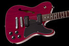 Fender Jim Adkins JA 90 Telecaster Thinline w/Laurel Fretboard - Crimson Red Trans