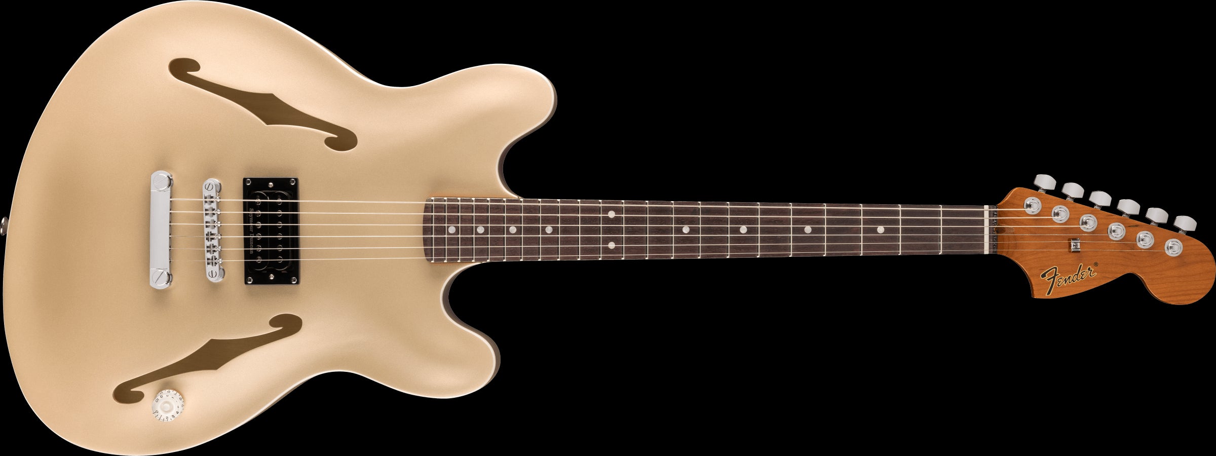 Fender Tom Delonge Starcaster Rosewood Fingerboard Satin Shoreline Gold