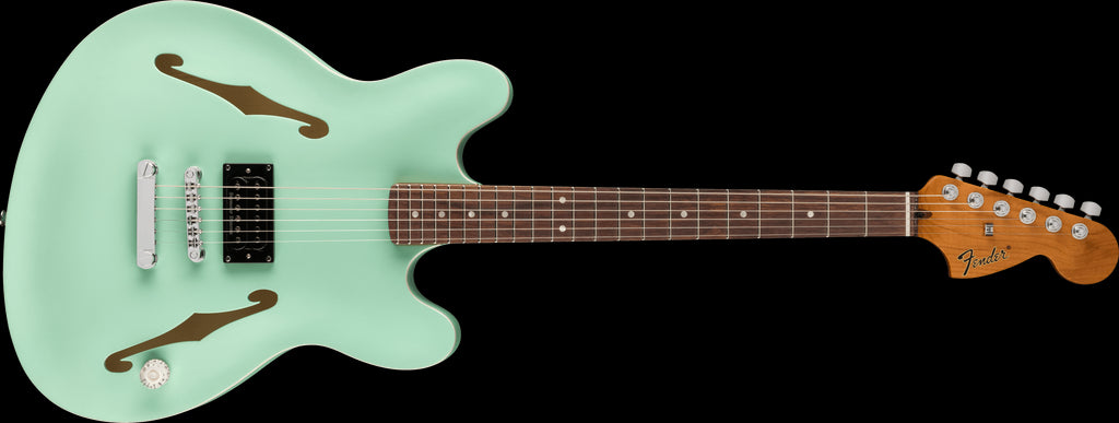 Fender Tom Delonge Starcaster Rosewood Fingerboard in Satin Surf Green