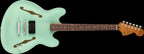 Fender Tom Delonge Starcaster Rosewood Fingerboard in Satin Surf Green