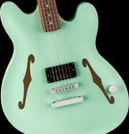 Fender Tom Delonge Starcaster Rosewood Fingerboard in Satin Surf Green