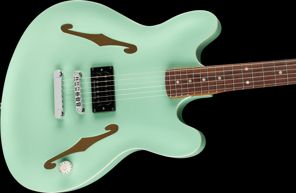 Fender Tom Delonge Starcaster Rosewood Fingerboard in Satin Surf Green