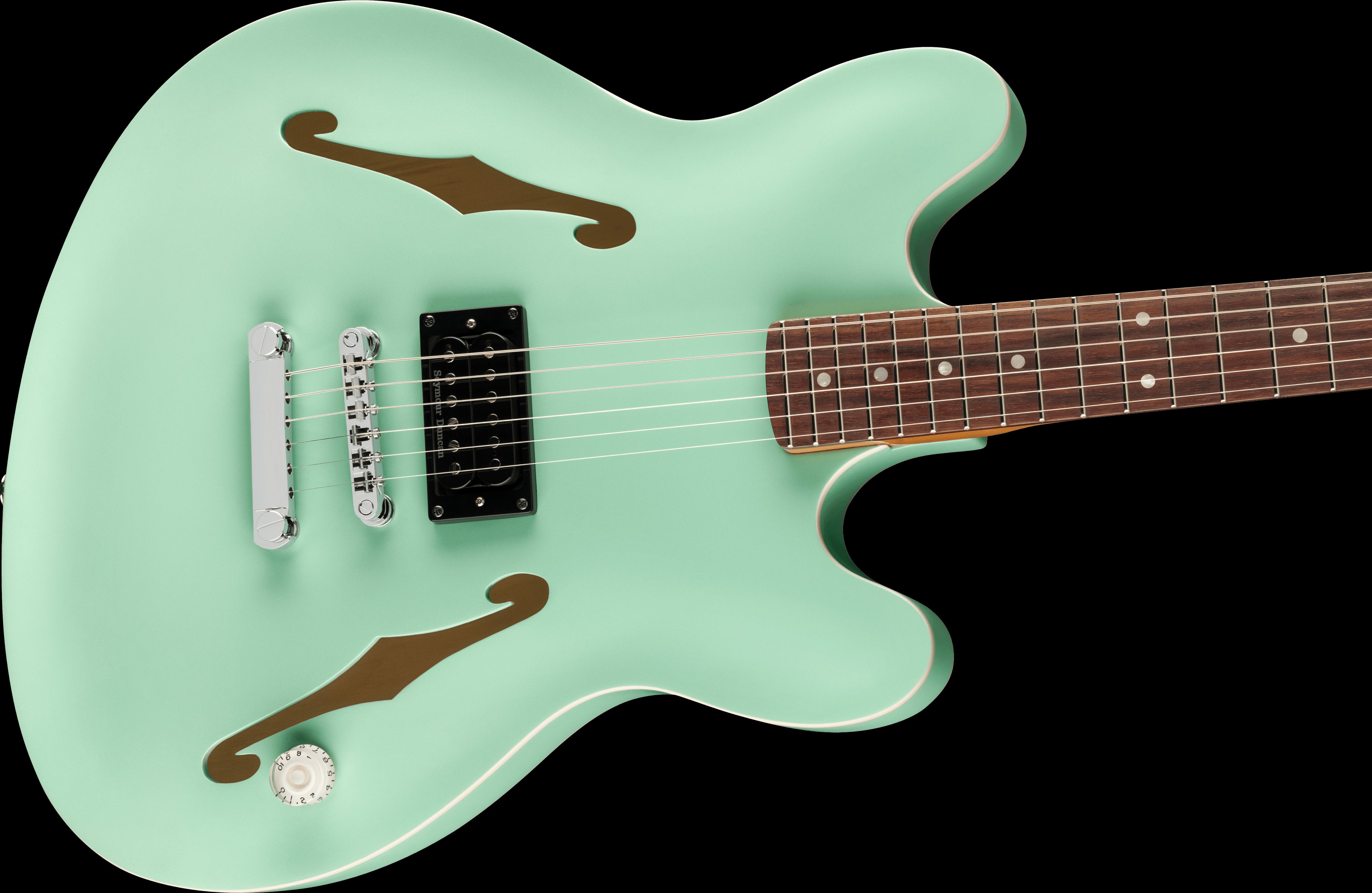 Fender Tom Delonge Starcaster Rosewood Fingerboard in Satin Surf Green