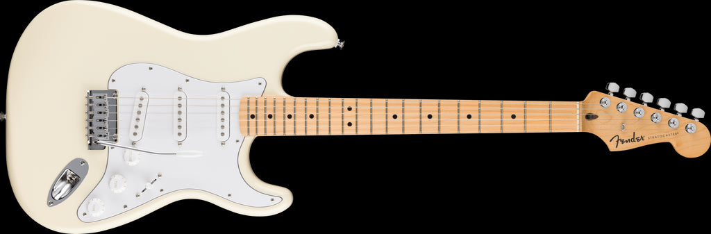 Fender Standard Stratocaster Maple FB White Pickguard Olympic White