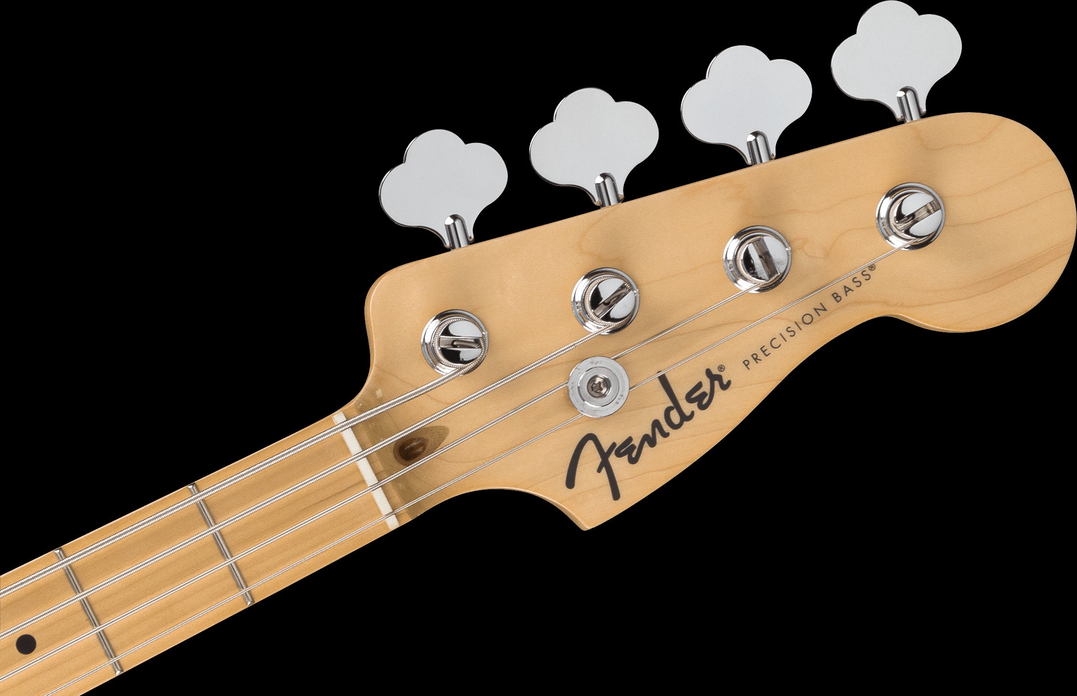 Fender Standard Precision Bass Maple FB Black Pickguard Olympic White