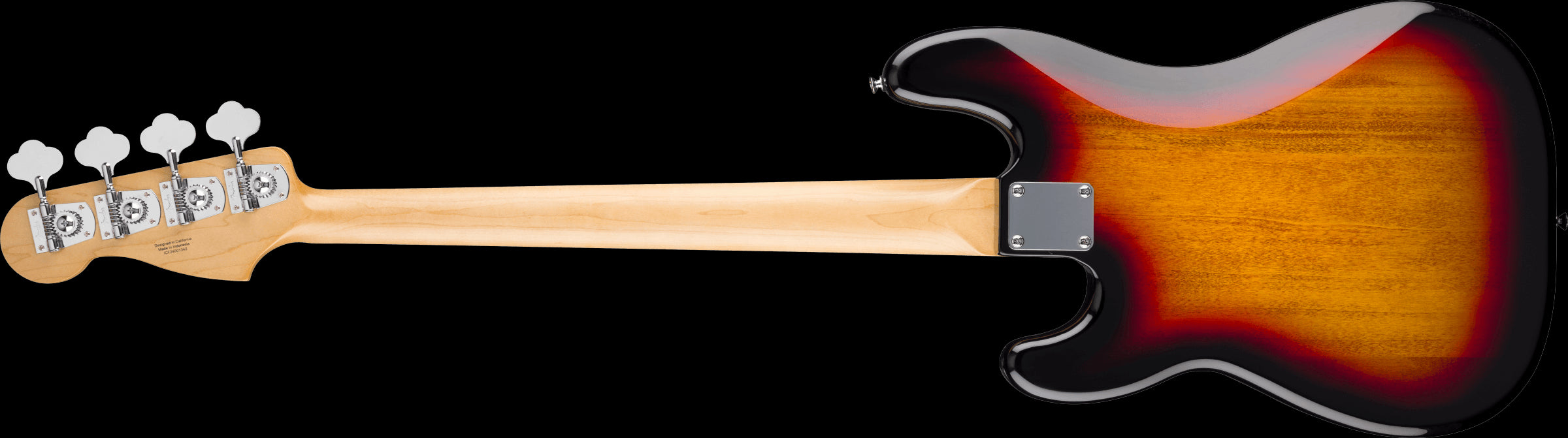 Fender Standard Precision Bass Laurel FB Black Pickguard 3-Color Sunburst