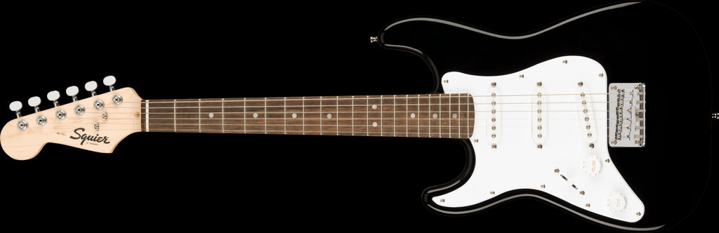 Squier Mini Stratocaster Left-Handed Electric Guitar with Laurel Fretboard in Black