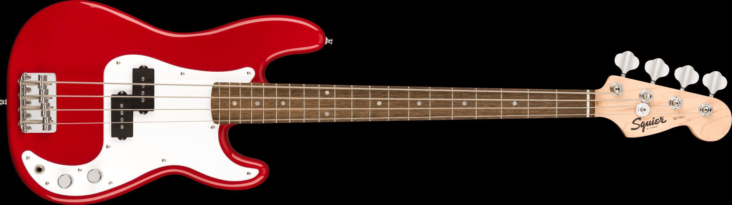 Squier Mini Precision Short-Scale Bass Guitar - Dakota Red