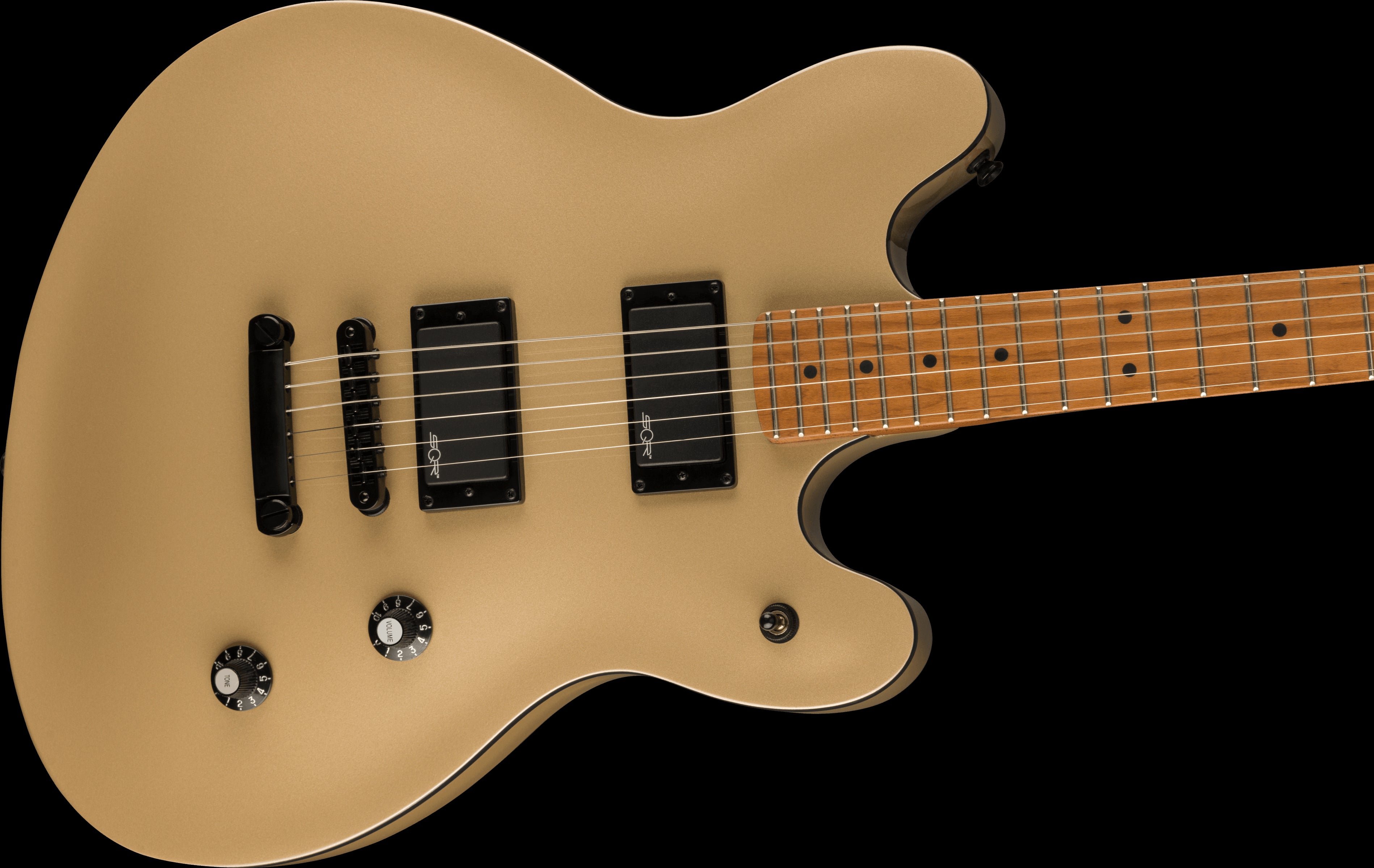 Squier Contemp Active Starcaster Rst Map FB Shoreline Gold