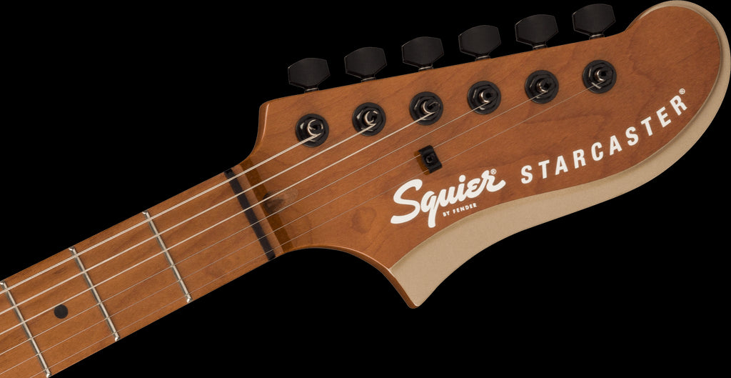Squier Contemp Active Starcaster Rst Map FB Shoreline Gold