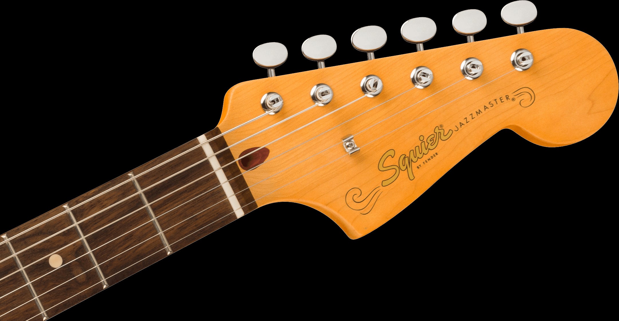 Squier J Mascis Signature Model Jazzmaster Electric Guitar with Laurel Fretboard in Vintage White