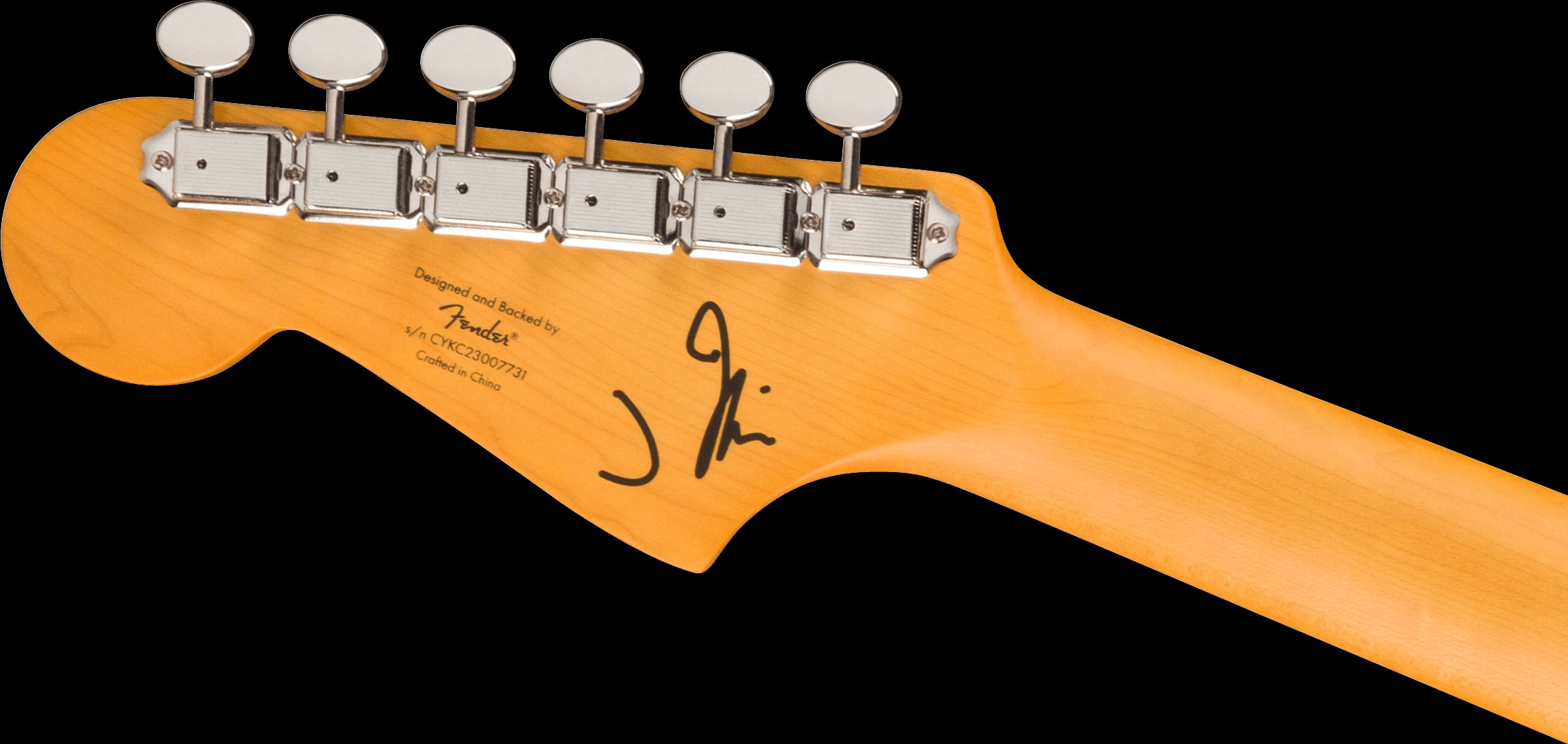 Squier J Mascis Signature Model Jazzmaster Electric Guitar with Laurel Fretboard in Vintage White