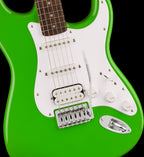 Squier Sonic Strat HSS Lrl FB White Pickguard Lime Green