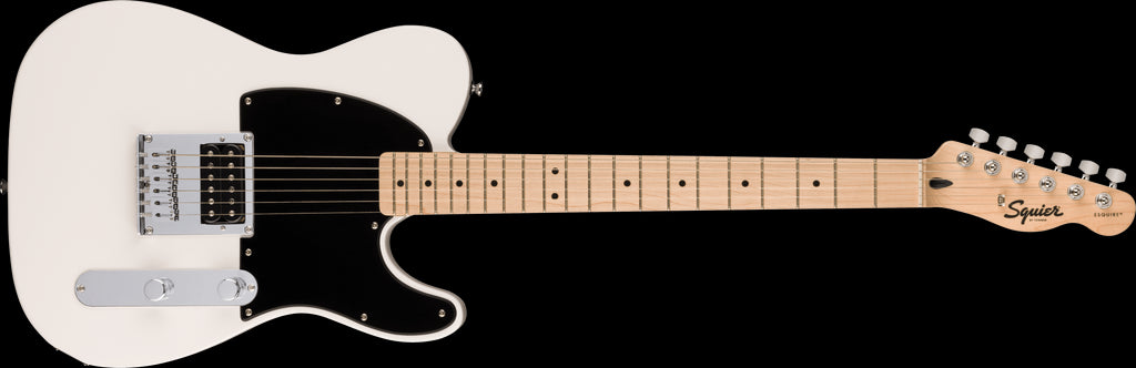 Squier Sonic Esquire H with Maple Fretboard - Arctic White