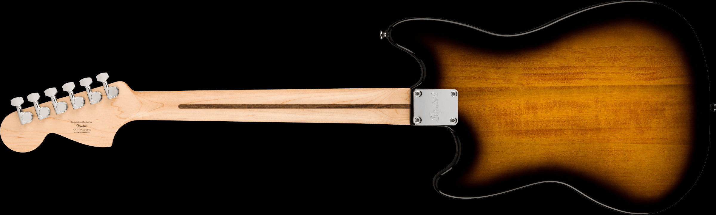 Squier Sonic Mustang Map FB White Pickguard 2 Col Burst